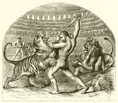 The Fighting Lion of Ancient Rome by Harden Sidney Melville